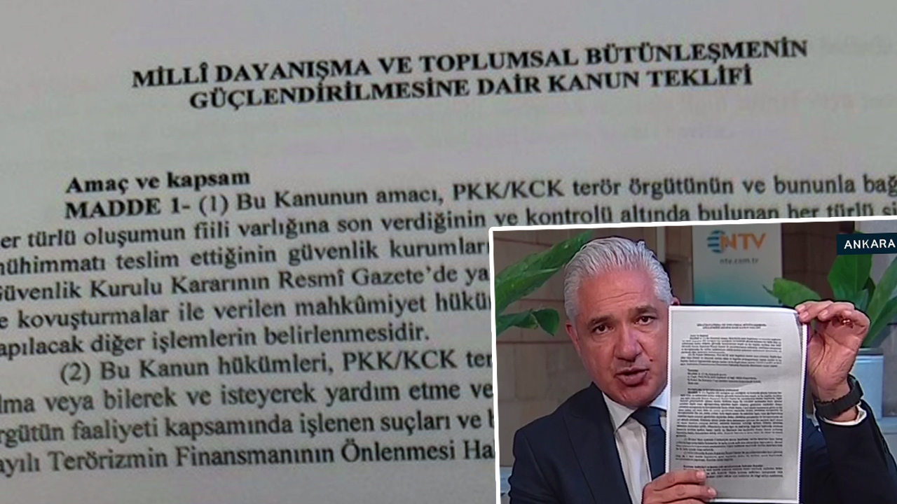 Süreç yasası teklifi tamamlandı. İşte madde madde kanun teklifi ve gerekçelerinin tam metni